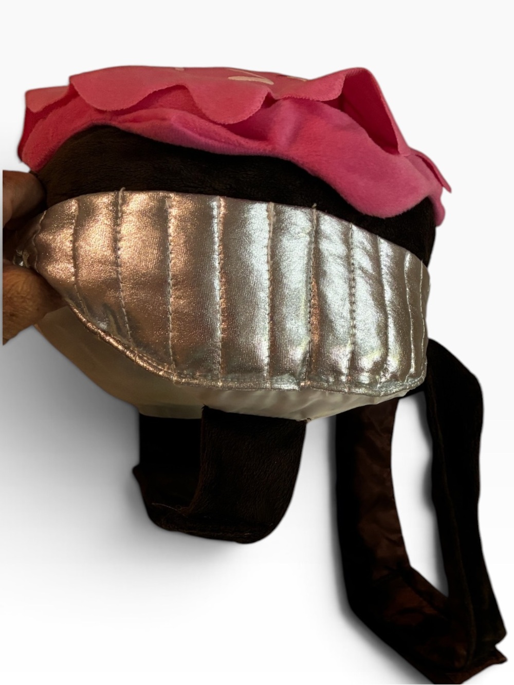 Pet Dog/Cat Costume Chocolate Cupcake w/ Sprinkles and Roses On Top - Picture 8 of 10